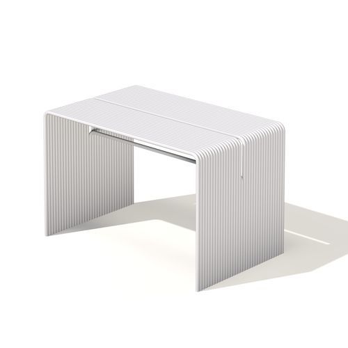 Tavolo contemporaneo - Tube - Joyf - in alluminio / con supporto in alluminio / rettangolare