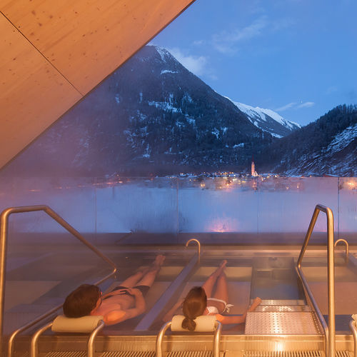 Piscina a straripamento - VITALITY - SPA4 - coperta / idromassaggio / da interno
