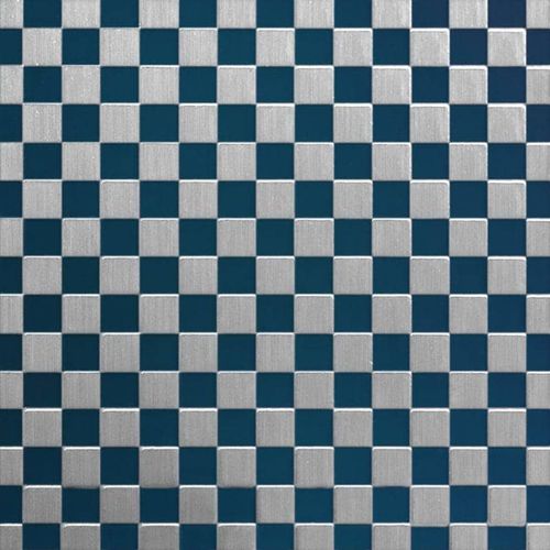 Lamiera metallica decorativa - COLOURTEX® CHECKS - Rimex - in acciaio inossidabile / 3D / colorata