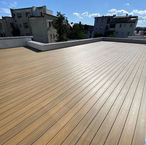 Listone per esterno in HDF - DEL18423S-M  - Foshan Greenzone - aspetto legno / con scanalature / antiscivolo