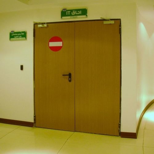 Porta in PVC - WOOD DL1 OAK	 - Endoors - da interno / in lamiera d'acciaio / battente