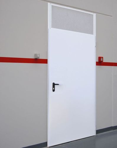 Porta industriale battente - Endoors - in lamiera / tagliafuoco / ad alta resistenza
