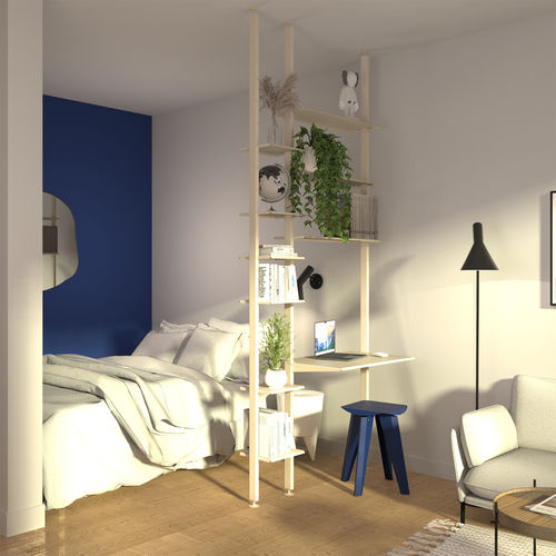 Scaffale modulare - Bretagne Design - pavimento-soffitto / contemporaneo / in acciaio termolaccato