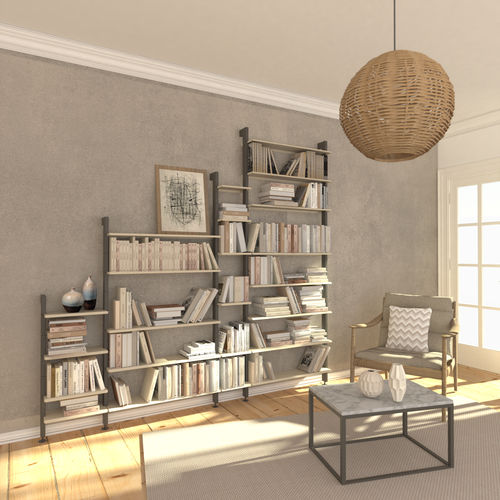 Libreria modulare - Bretagne Design - a muro / pavimento-soffitto / contemporanea