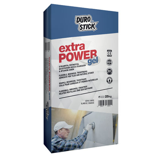 Colla a base di cemento - Extra Power Gel - DUROSTICK - per piastrelle / per interni / per esterni