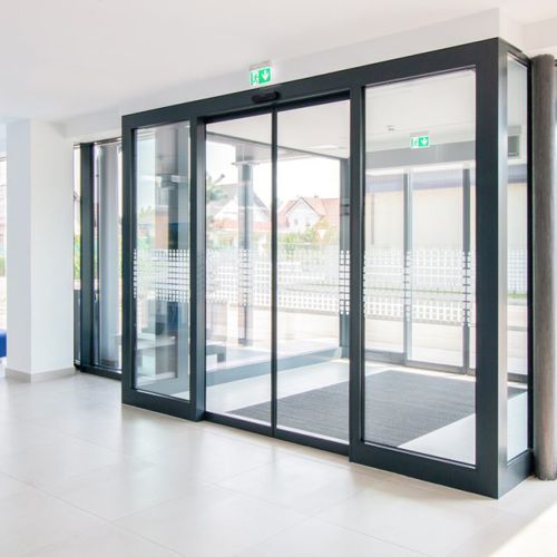 Porta da interno - 300 - DOORSON - in alluminio anodizzato / scorrevole / contemporanea