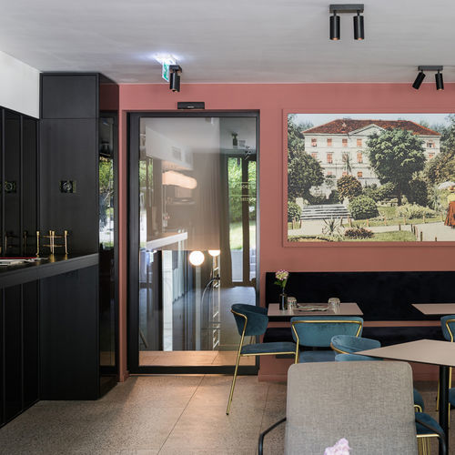 Porta da interno - 500 F - DOORSON - in alluminio anodizzato / scorrevole / contemporanea