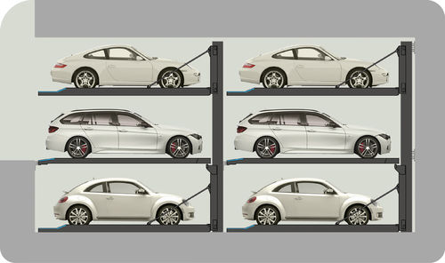 sistema di parcheggio con piattaforma - DE-PARK