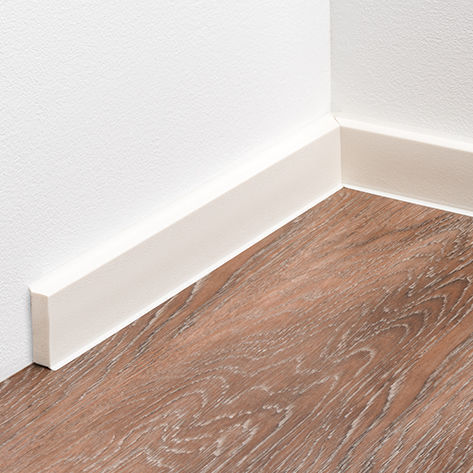 Battiscopa bianco - Q 12-40B - BOLTA - in legno / in PVC / rettangolare