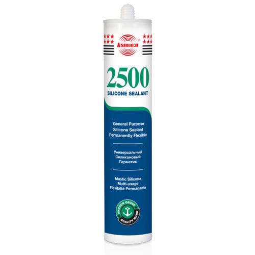 Mastice elastico - Asmaco 2500 - ANCHOR ALLIED - in resina di silicone / per metallo / per vetro