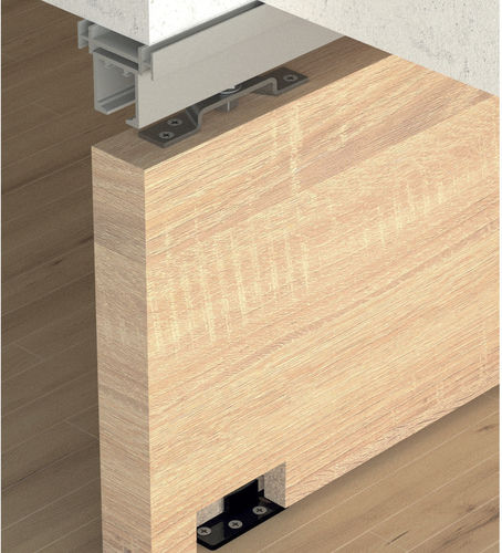Sistema scorrevole in alluminio - AS80 - ABP-Beyerle - per porta in vetro / per porta in legno / corridori a scomparsa