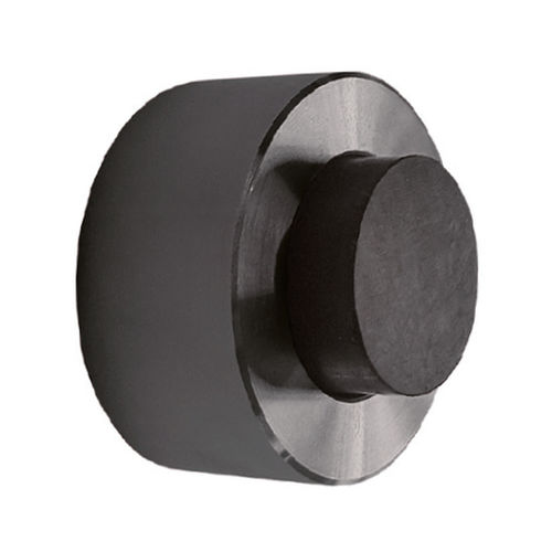 Fermaporta in gomma nera - 251.00023 - ABP-Beyerle - in acciaio inossidabile / con amortizzatore / satinata