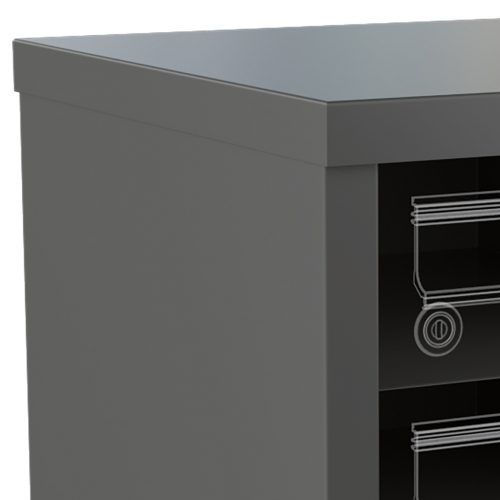 Cassetta delle lettere a muro - HULL PANELLING NOVA 40 MM 22-320 - Ju-Metall- warenfabrik - individuale / con cassetta portapacchi