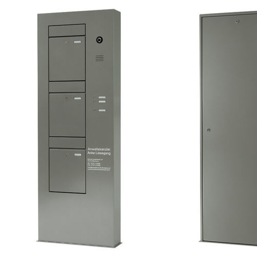 Cassetta delle lettere a pavimento - STELE INSTALLATION DEPTH 152 MM - Ju-Metall- warenfabrik - individuale / con cassetta portapacchi