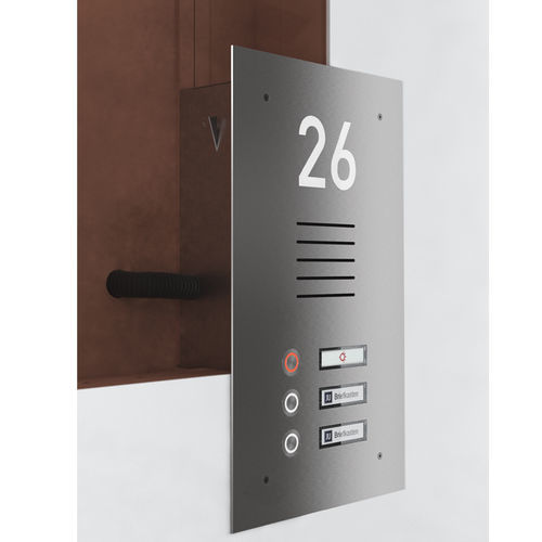Citofono audio in metallo - 12-503 - Ju-Metall- warenfabrik - professionale / per casa / da incasso