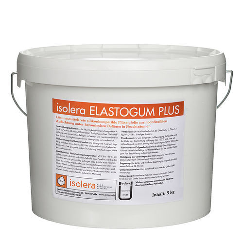 Guaina liquida impermeabilizzante di protezione - elastogum - isolera - per stanza da bagno / per muro / per pavimento