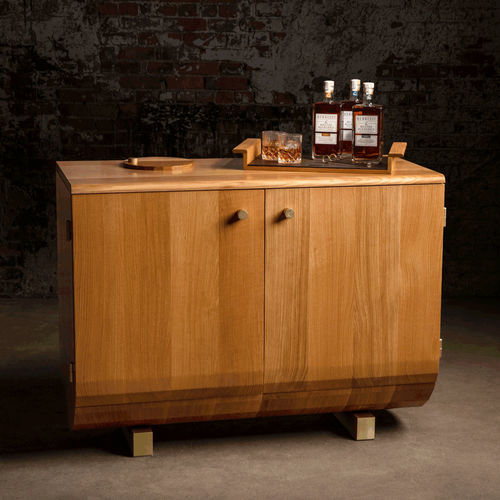 Mobile bar contemporaneo - Hennessy - Hachi Collections - in rovere / colore personalizzabile