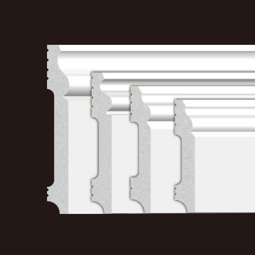 Profilo decorativo in PC - CM002 - Fengxian Changsheng Wood Industry - per zoccolo / rettangolare / bianco