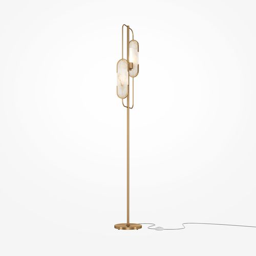 Lampada da terra - MARMO - Maytoni - in vetro smerigliato / contemporanea / con cavo