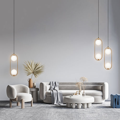 Lampada a sospensione - RING - Maytoni - in metallo / in vetro soffiato / contemporanea