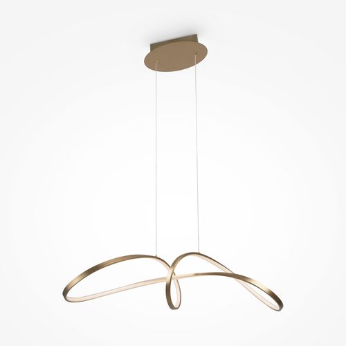 Lampada a sospensione - CURVE - Maytoni - in alluminio / in vetro curvato / contemporanea