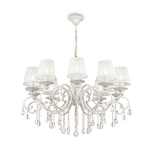 Lampadario contemporaneo - GRACE - Maytoni - in cristallo / in metallo / da 10 lampadine