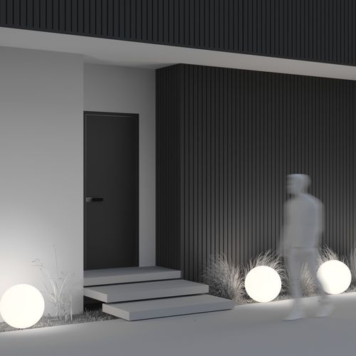 Lampada da terra - Erda - Maytoni - in plastica / contemporanea / senza fili