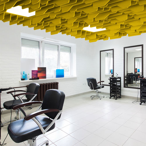 Pannello acustico per soffitto - TRON - 14six8 - in fibra di poliestere / in PET / 3D