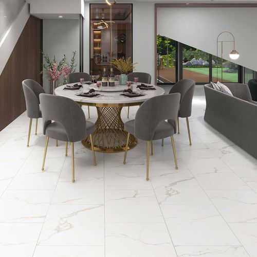 Pavimento in composito - CARRARA MARMOR - Area floors - da interno / per soggiorno / per il settore terziario