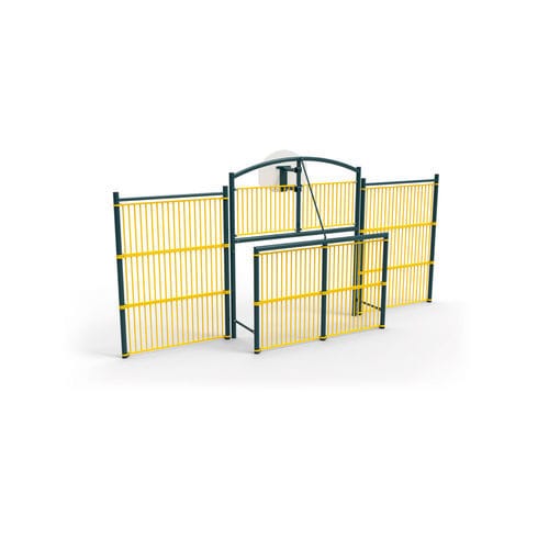 Porta multisport in metallo - M.U.G.A - Metalu Plast - fisso / bianco e blu / nero