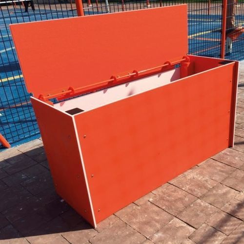 Contenitori portaoggetti in metallo - Metalu Plast - in HDPE / con coperchio