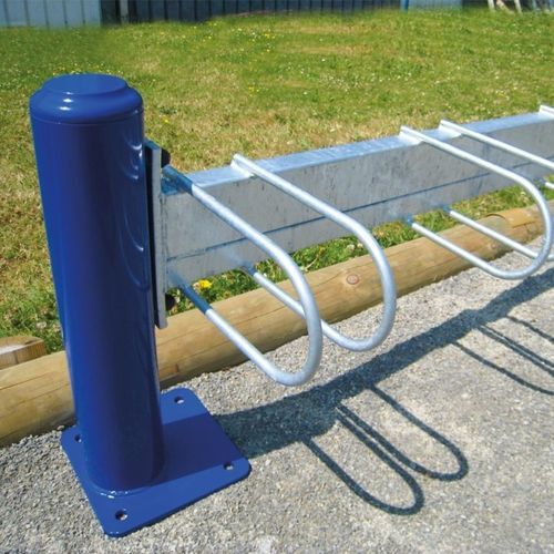 Rastrelliera per biciclette a pavimento - Metalu Plast - orizzontale / per parco giochi / per scuola