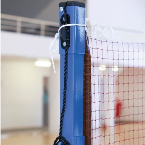 Palo per badminton con fissaggio a tasselllo - Metalu Plast - in acciaio / blu / plastificato