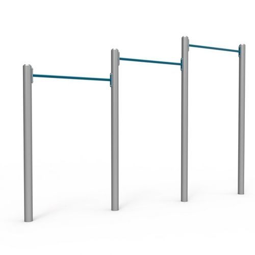 Barra di trazione tripla - Metalu Plast - in metallo / da esterno / per parco giochi