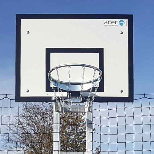 Tabellone da pallacanestro in alluminio - 37251-1 - artec Sportsgeräte GmbH - rettangolare / bianco / da esterno