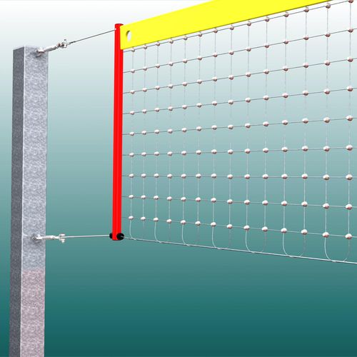 Rete da pallavolo argentato 33004 artec Sportsgeräte GmbH 2 mm / per allenamento / da esterno