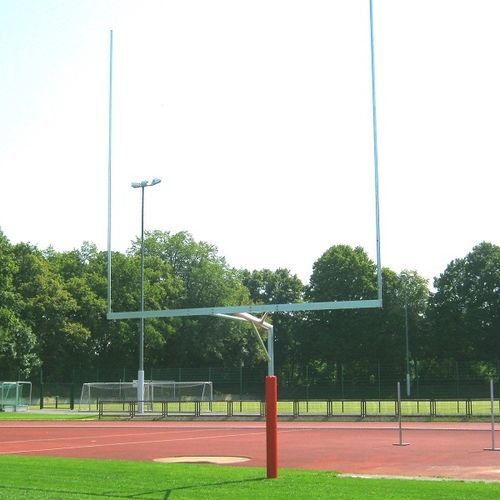 Porta da football americano in alluminio - 30975 - artec Sportsgeräte GmbH - fissa / argentata / dipinta