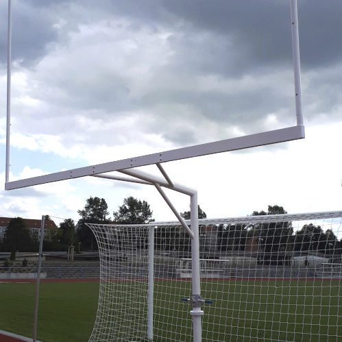 Porta da football americano in alluminio - 30975-SB - artec Sportsgeräte GmbH - fissa / bianca / dipinta