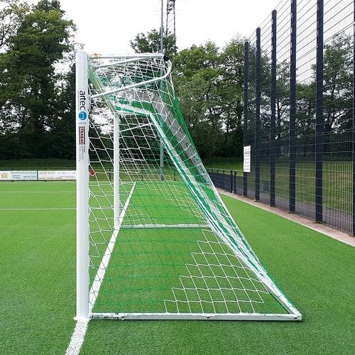 Porta da calcio in alluminio - 30030 - artec Sportsgeräte GmbH - con fissaggio a tasselllo / bianca / termolaccati