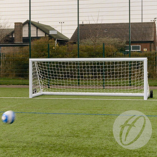 Porta da calcio in alluminio - FBL-445 - Harrod Sport - mobile / con contrappeso / bianca