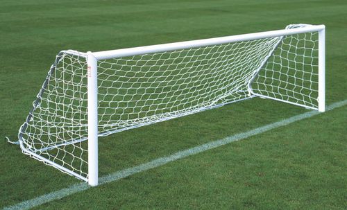 Porta da calcio in alluminio - FBL-180 - Harrod Sport - pieghevole / bianca / termolaccati
