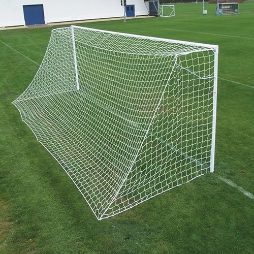 Porta da calcio in metallo - FBL-051 - Harrod Sport - con fissaggio a tasselllo / bianca / termolaccati