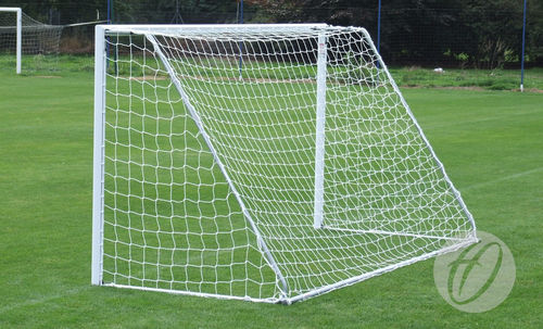 Porta da calcio in alluminio - FBL-145 - Harrod Sport - fissa / bianca / termolaccati
