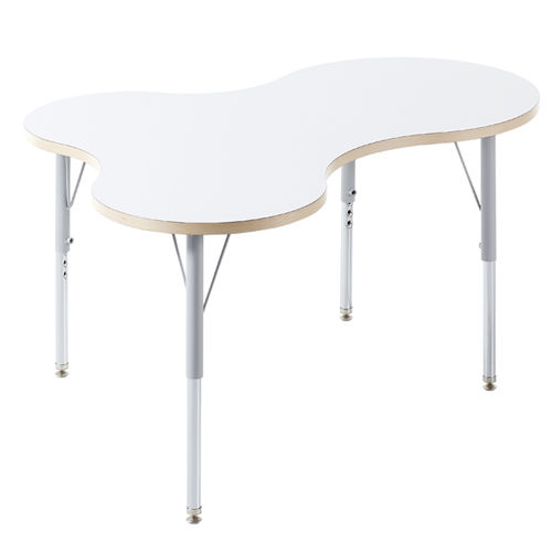 Tavolo contemporaneo - Up &amp; down - EduHermex - in melaminico / con supporto in metallo / modulare