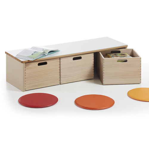 Panca contemporanea - EduHermex - in faggio / in melaminico / senza schienale