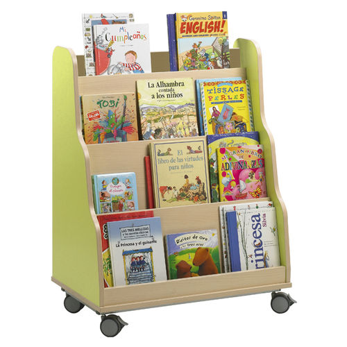 Libreria a rotelle - Pyramid - EduHermex - contemporanea / per scuola / in melaminico