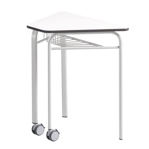 Tavolo contemporaneo - EASY - EduHermex - in laminato ad alta pressione / con supporto in metallo / triangolare