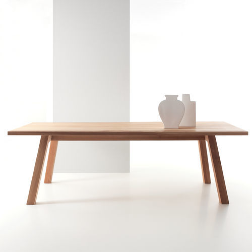 Tavolo da pranzo contemporaneo - ACCENTO - LANDO - in legno / in marmo / con supporto in legno massiccio