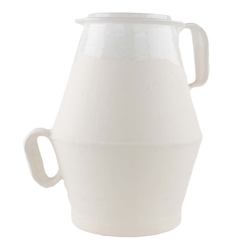Vaso contemporaneo - BIANCO LATTE 06 - LANDO - in ceramica / fatto a mano / da tavolo