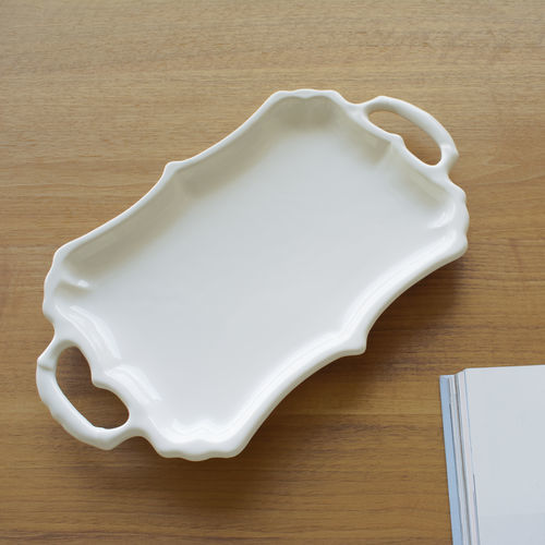 Vassoio di servizio in ceramica - FUTURA 25 - LANDO - per uso residenziale / contract / di Paola Navone